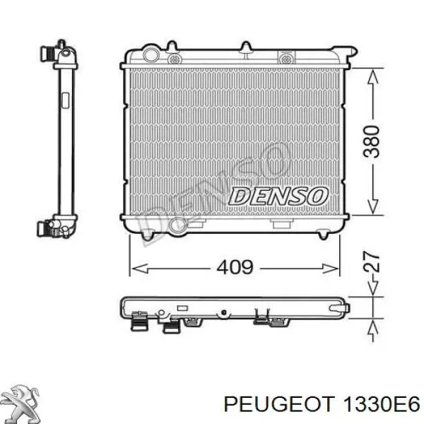 Радиатор 1330E6 Peugeot/Citroen