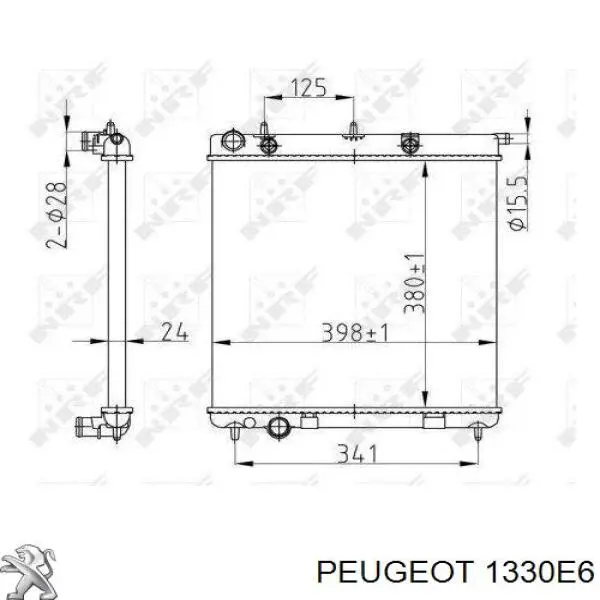 Купить 1330E6 Peugeot/Citroen Радиатор водяной