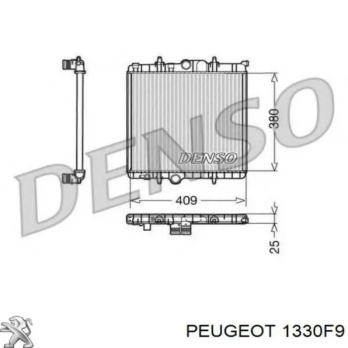 Купить 1330F9 Peugeot/Citroen Радиатор водяной