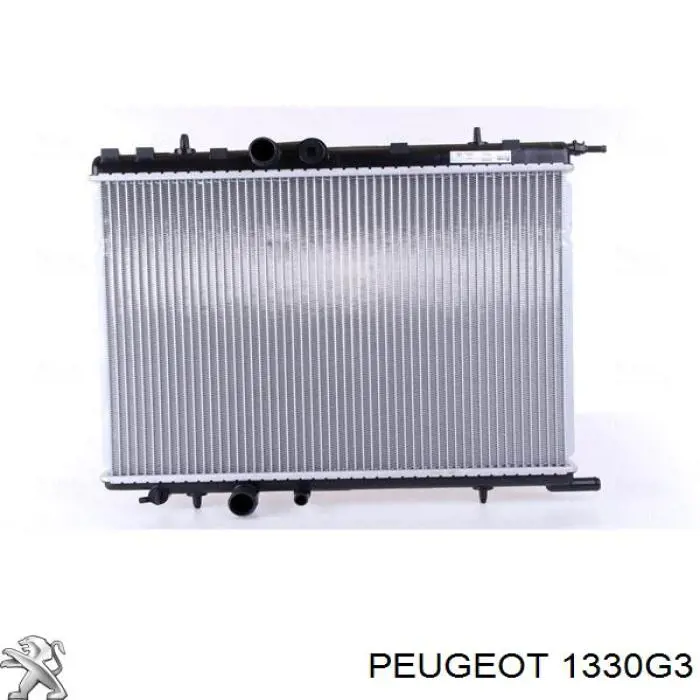 Radiador refrigeración del motor 1330G3 Peugeot/Citroen