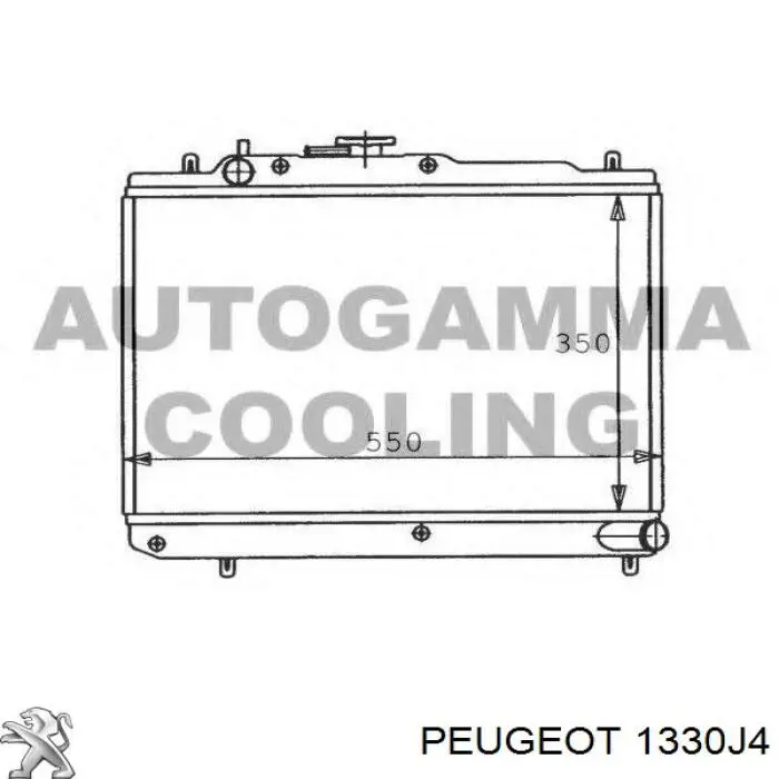 Купить 1330J4 Peugeot/Citroen Радиатор водяной