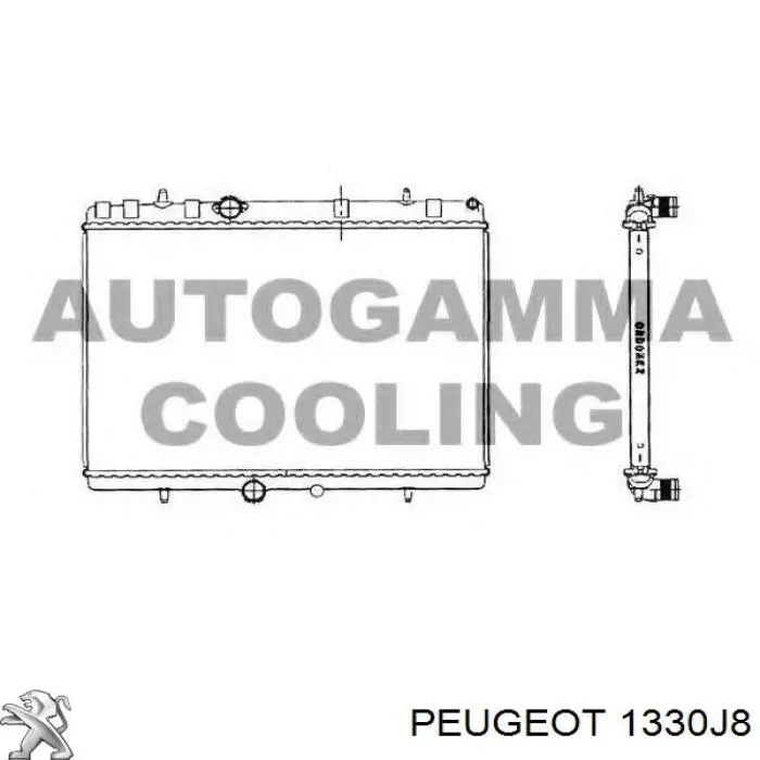 Радиатор охлаждения двигателя Peugeot/Citroen 1330J8 цена, от 80.68 USD