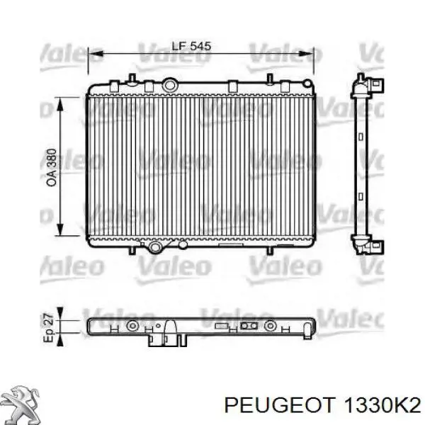 Купить 133393 Peugeot/Citroen Радиатор водяной