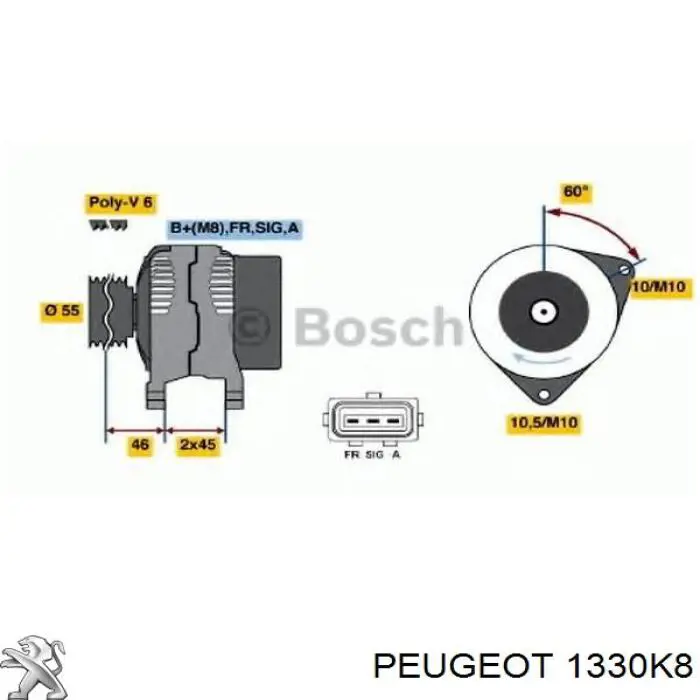 Радиатор охлаждения двигателя Peugeot/Citroen 1330K8 цена, от 126.22 USD