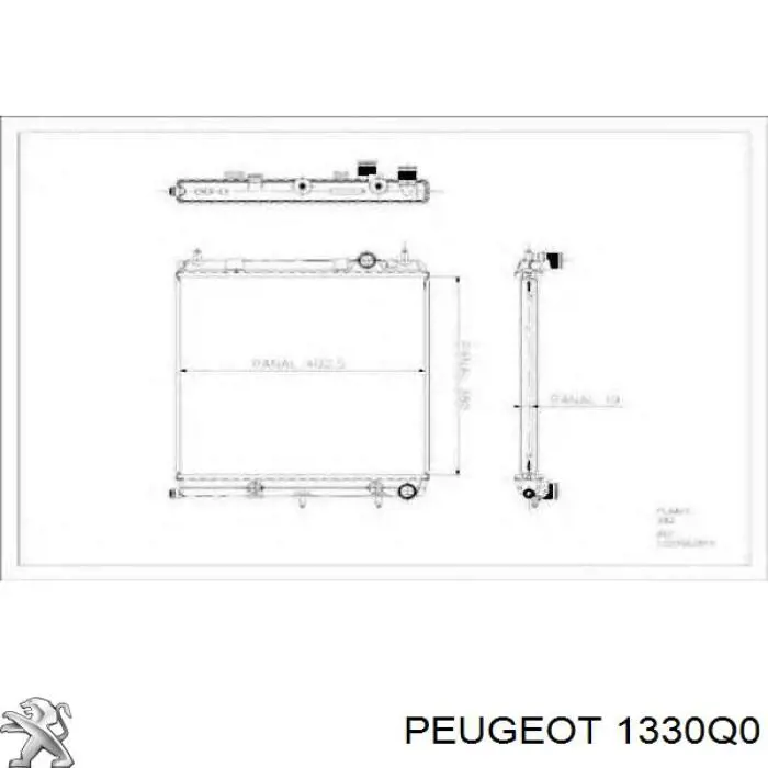 Радиатор 1330Q0 Peugeot/Citroen