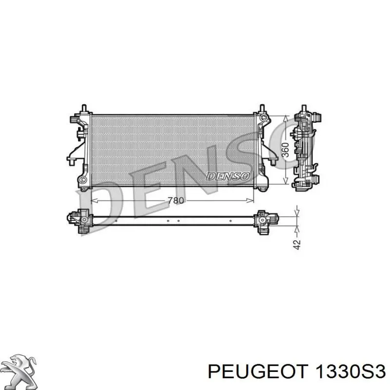 Радиатор охлаждения двигателя Peugeot/Citroen 1330S3 цена, от 90.24 USD