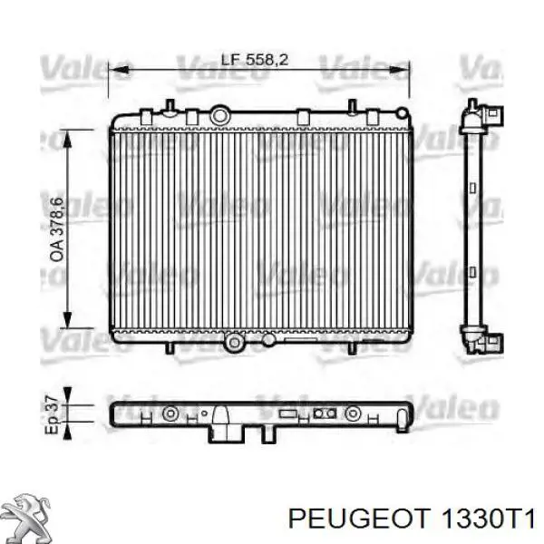 Радиатор охлаждения Peugeot/Citroen 1330T1
