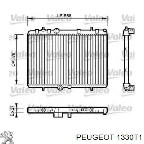 Купить 1330T1 Peugeot/Citroen Радиатор водяной