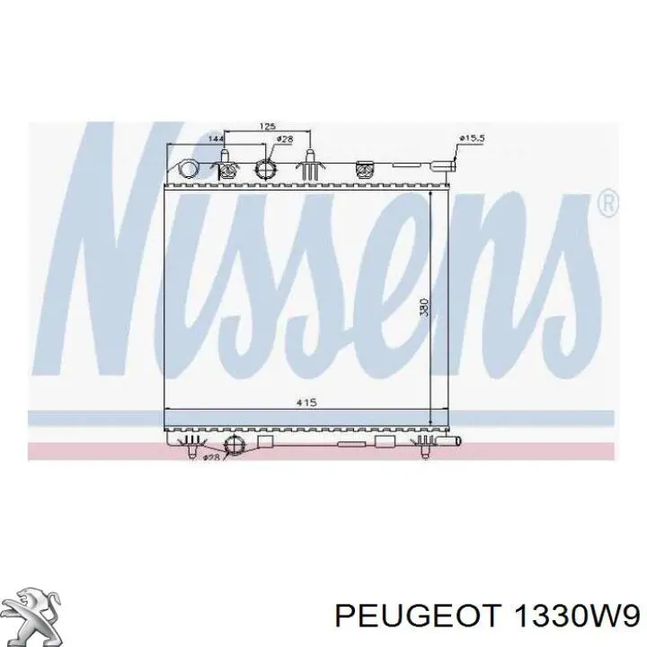 1330W9 Peugeot/Citroen радиатор
