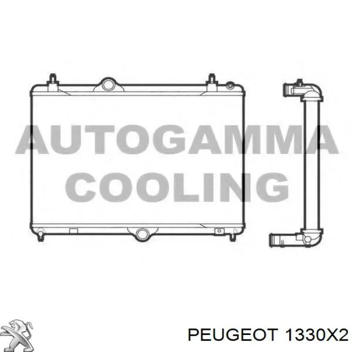 1330X2 Peugeot/Citroen радиатор