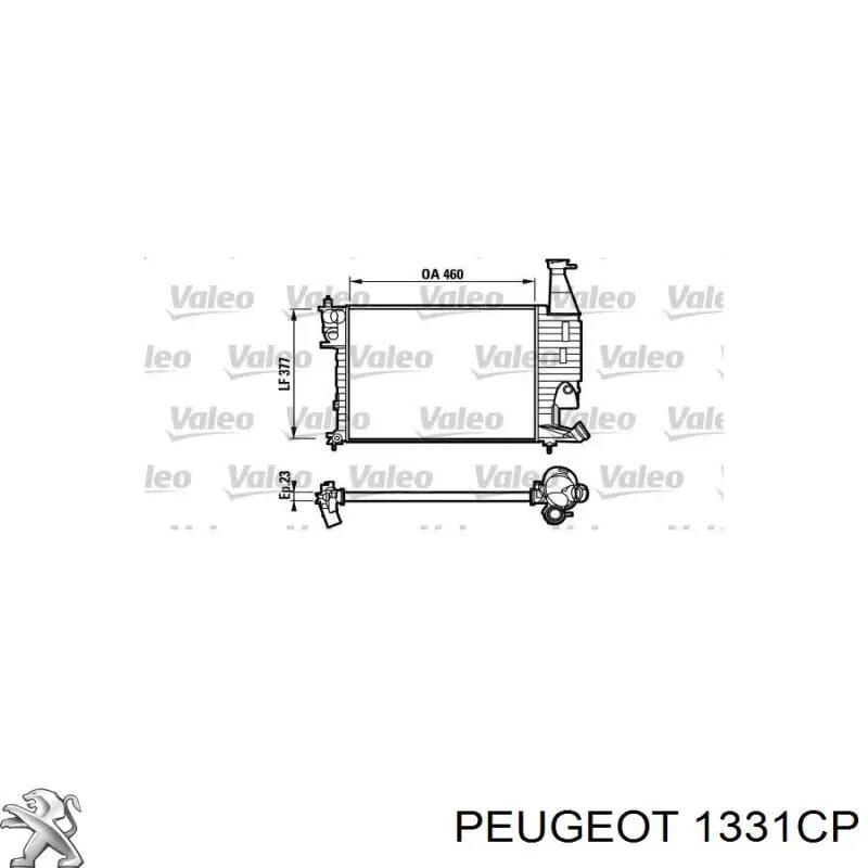 Радиатор охлаждения двигателя Peugeot/Citroen 1331CP цена, от 154.42 USD