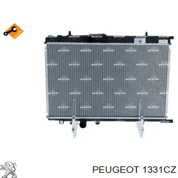 Radiador refrigeración del motor 1331CZ Peugeot/Citroen