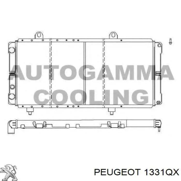 1331QX Peugeot/Citroen Радиатор основной