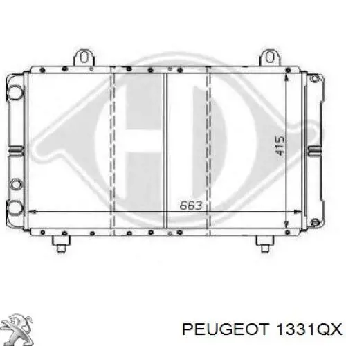 Радиатор охлаждения двигателя Peugeot/Citroen 1331QX цена, от 61.94 USD