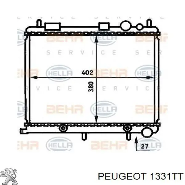 Радиатор 1331TT Peugeot/Citroen