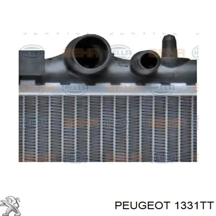 Radiador refrigeración del motor 1331TT Peugeot/Citroen