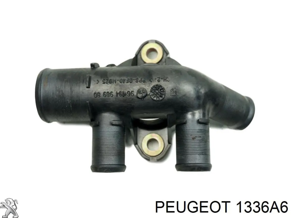 1336A6 Peugeot/Citroen flange do sistema de esfriamento (união em t)