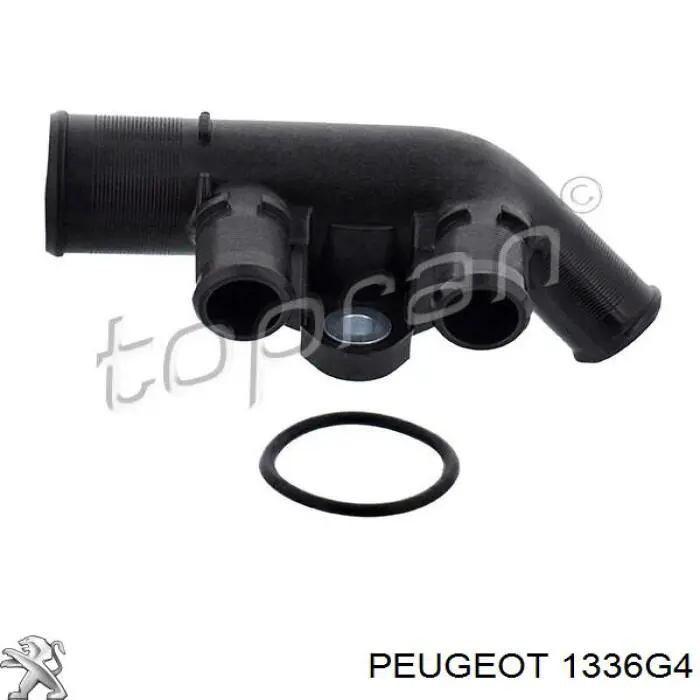 1336G4 Peugeot/Citroen фланец системы охлаждения (тройник)