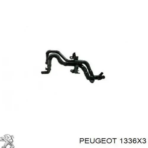 1336X3 Peugeot/Citroen шланг (патрубок водяного насоса приемный)