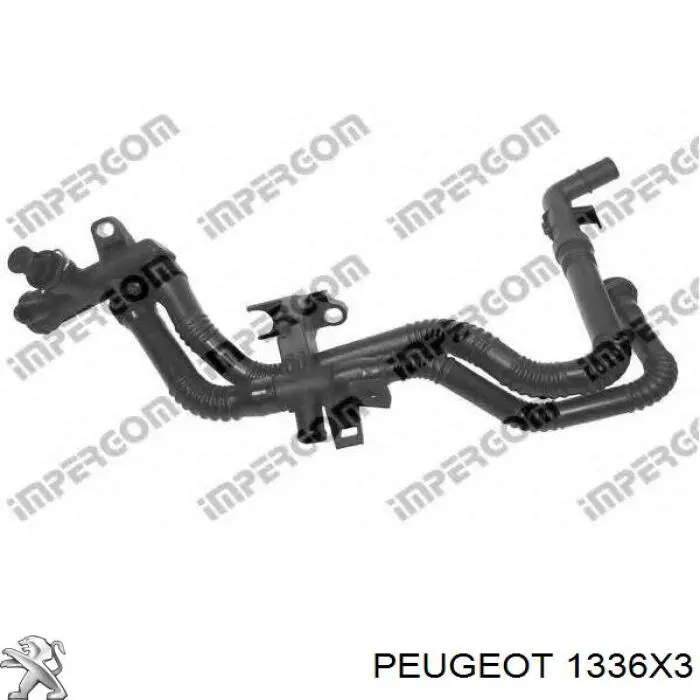 Mangueira (cano derivado) de bomba de água de admissão Peugeot/Citroen 1336X3