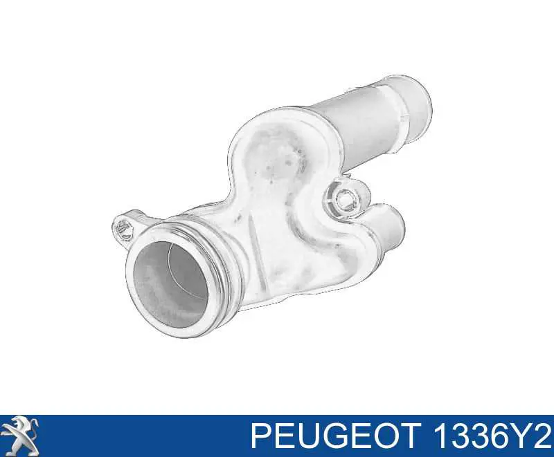 Фланец системы охлаждения (тройник) Peugeot/Citroen 1336Y2