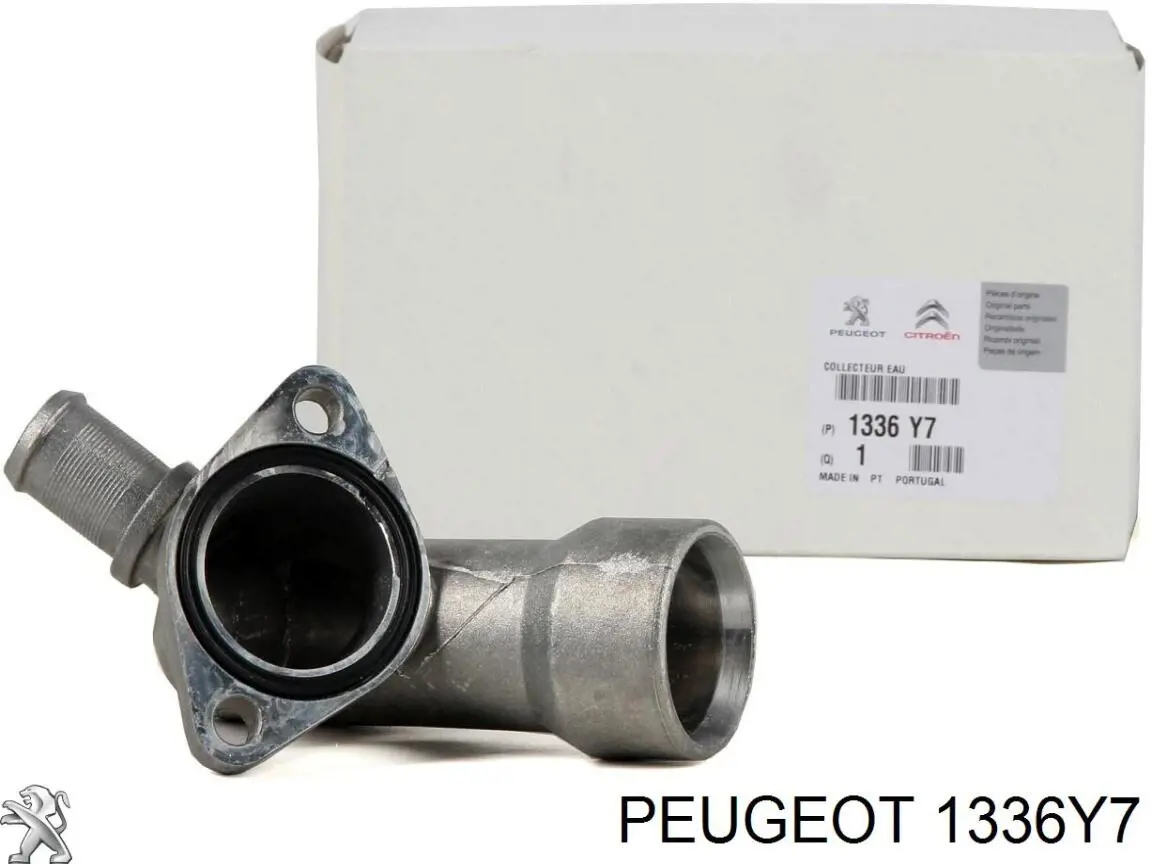 1336Y7 Peugeot/Citroen flange do sistema de esfriamento (união em t)