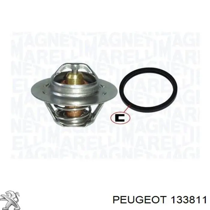 Termostato, refrigerante 133811 Peugeot/Citroen