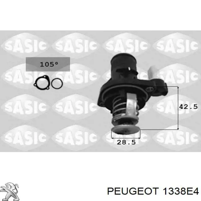 Термостат в сборе Peugeot/Citroen 1338E4