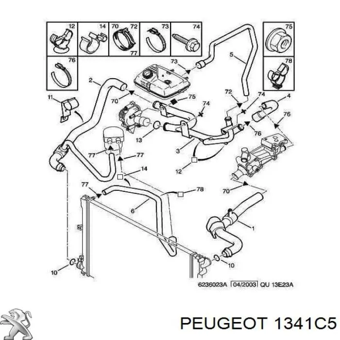  1341C5 Peugeot/Citroen