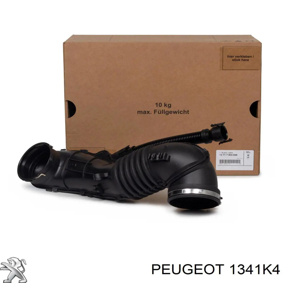 Купить 00001341K4 Peugeot/Citroen Шланг (патрубок) жидкостного охлаждения турбины, подача