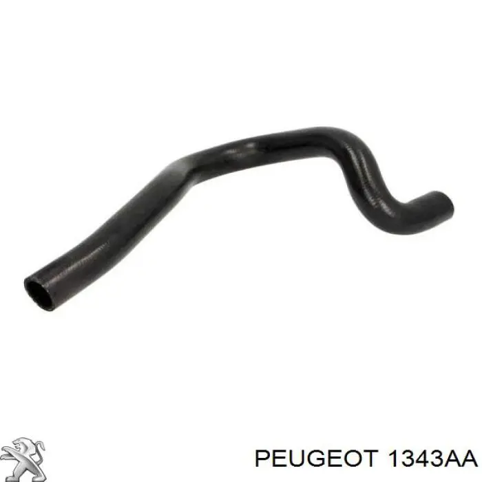 1343AA Peugeot/Citroen шланг (патрубок радиатора охлаждения верхний)