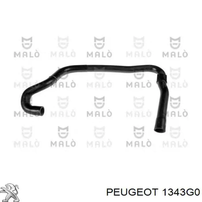 Купить 1343G0 Peugeot/Citroen Шланг радиатора охлаждения нижний