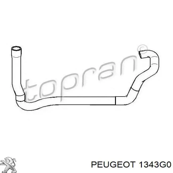Шланг радиатора, нижний Peugeot/Citroen 1343G0 цена, от 29.40 USD