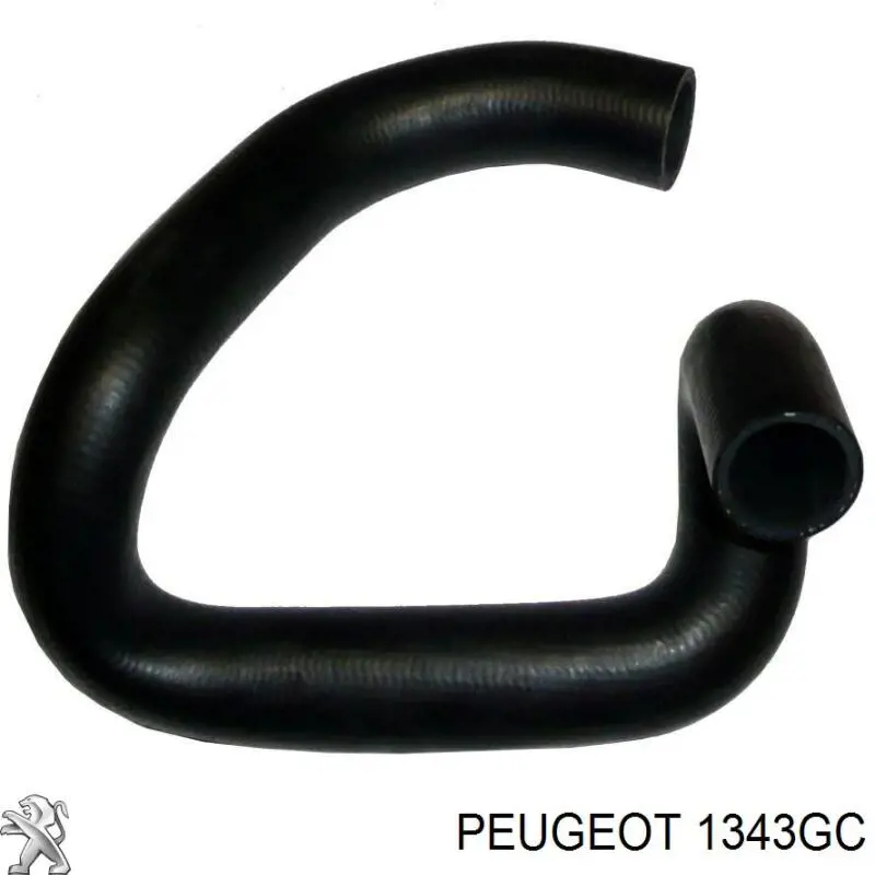 1343GC Peugeot/Citroen шланг (патрубок радиатора охлаждения верхний)