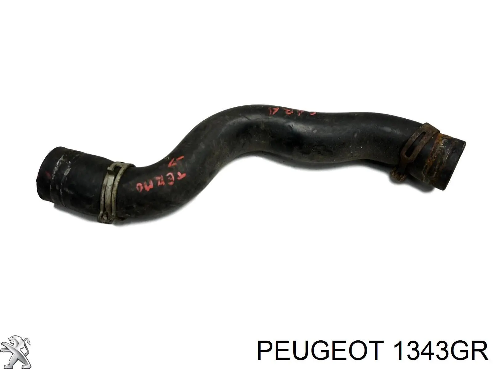Шланг (патрубок) радиатора охлаждения верхний Peugeot/Citroen 1343GR