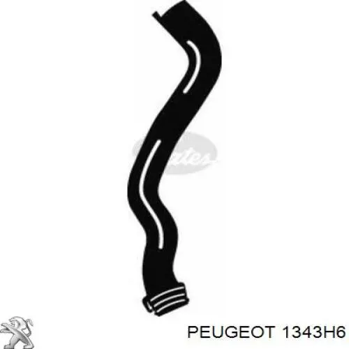 Купить 1343H6 Peugeot/Citroen Патрубок радиатора