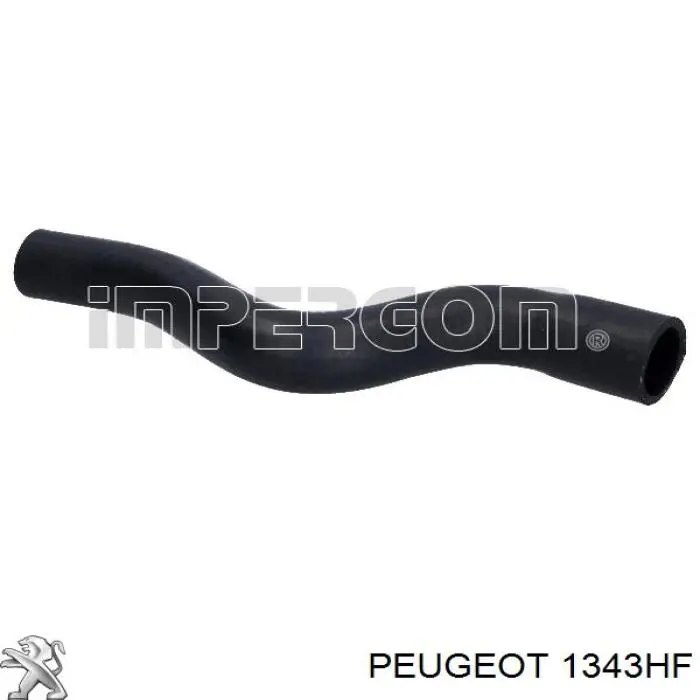 1343HF Peugeot/Citroen шланг (патрубок радиатора охлаждения верхний)