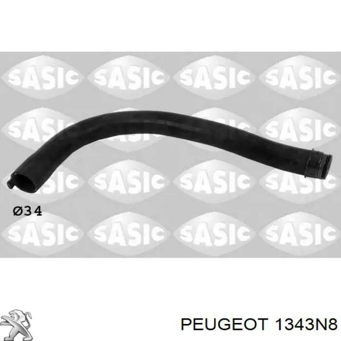 Купить 1343N8 Peugeot/Citroen Патрубок радиатора