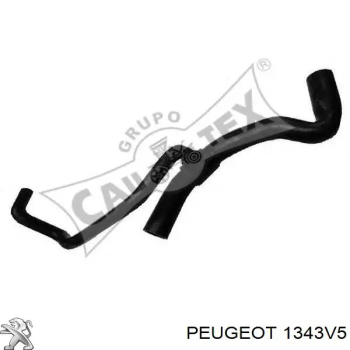 1343V5 Peugeot/Citroen шланг (патрубок радиатора охлаждения верхний)