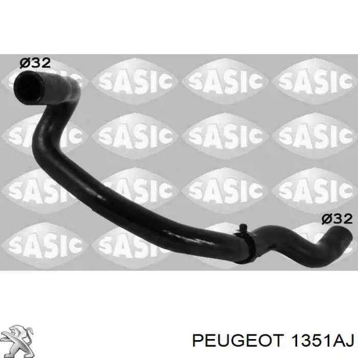 Шланг (патрубок) охлаждения масляного теплообменника, обратка на Peugeot 406 8B