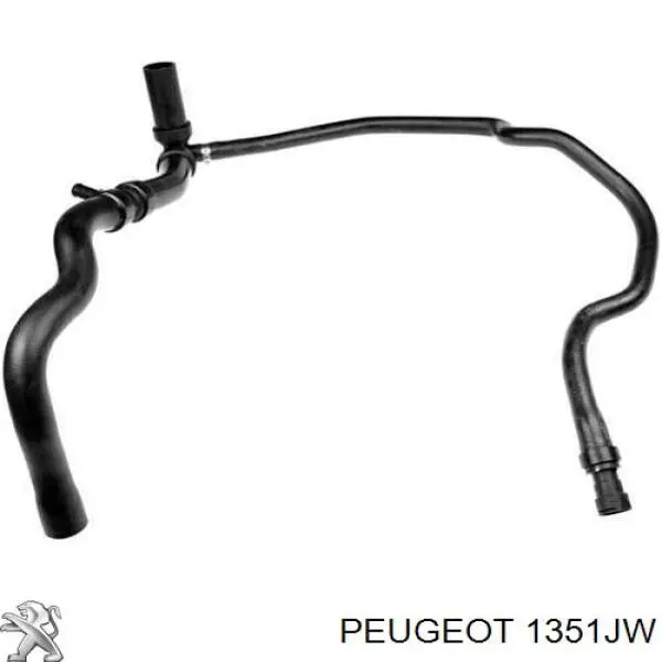 1351JW Peugeot/Citroen шланг (патрубок радиатора охлаждения нижний)