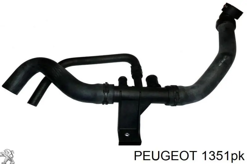 00001351PK PEUGEOT Manguera refrigerante para radiador inferiora original y equivalente