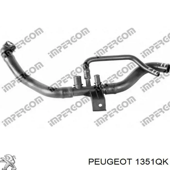 Купить 1351QK Peugeot/Citroen Шланг радиатора охлаждения нижний
