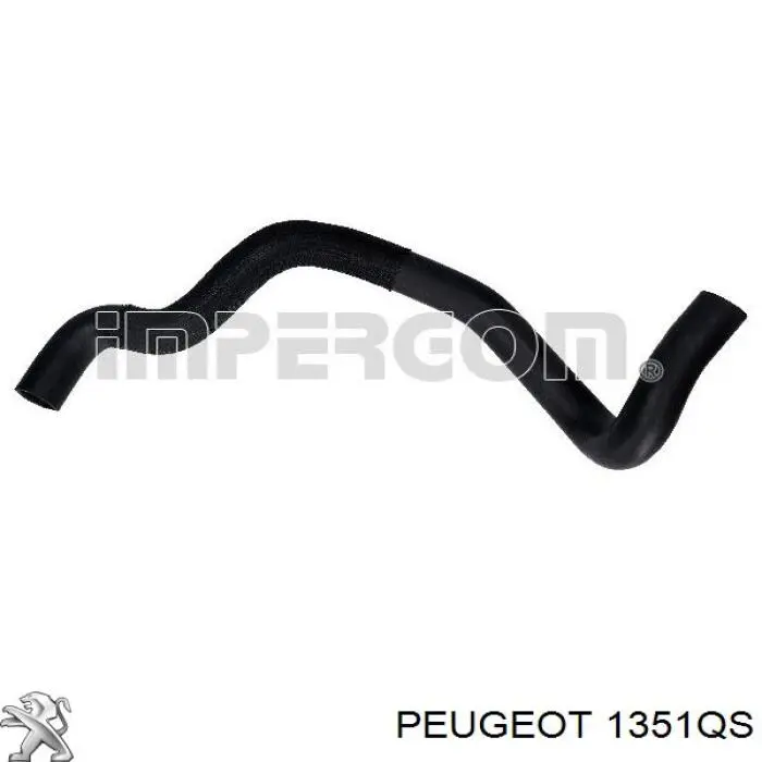 Шланг радиатора, нижний Peugeot/Citroen 1351QS цена, от 13.94 USD