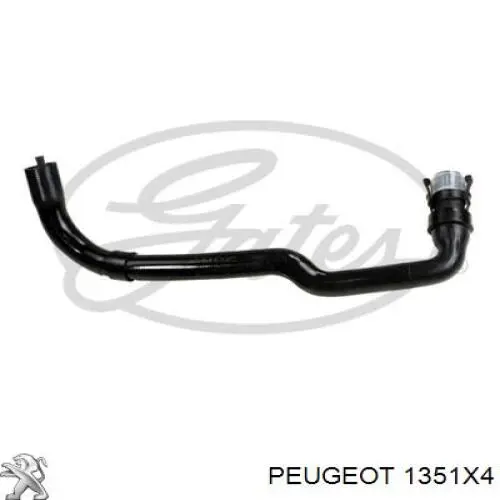 1351X4 Peugeot/Citroen шланг (патрубок радиатора охлаждения нижний)