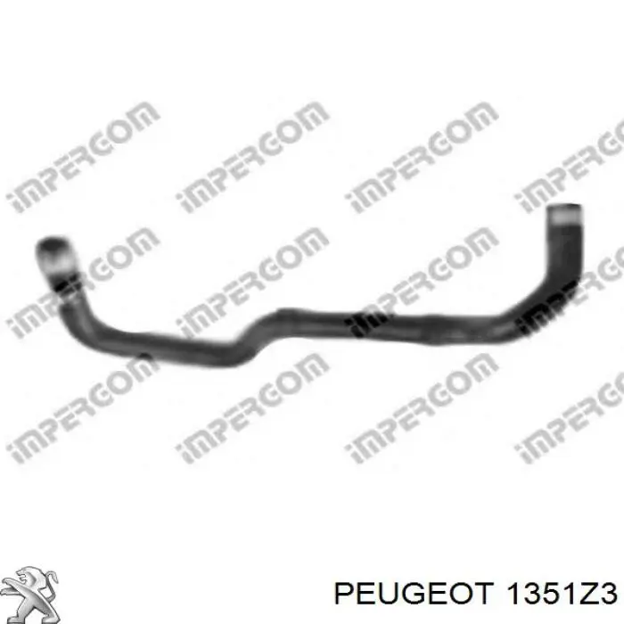 1351Z3 Peugeot/Citroen Патрубок радиатора охлаждения нижний