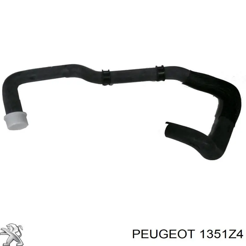 1351Z4 Peugeot/Citroen шланг (патрубок радиатора охлаждения нижний)