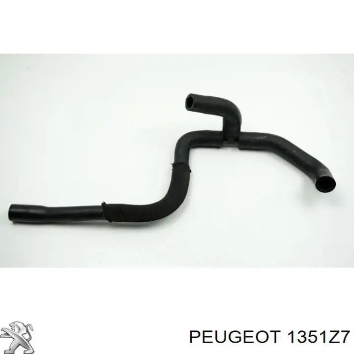 1351Z7 Peugeot/Citroen mangueira (cano derivado inferior do radiador de esfriamento)