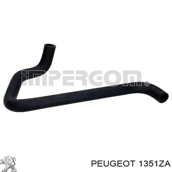 1351ZA Peugeot/Citroen шланг (патрубок системы охлаждения)