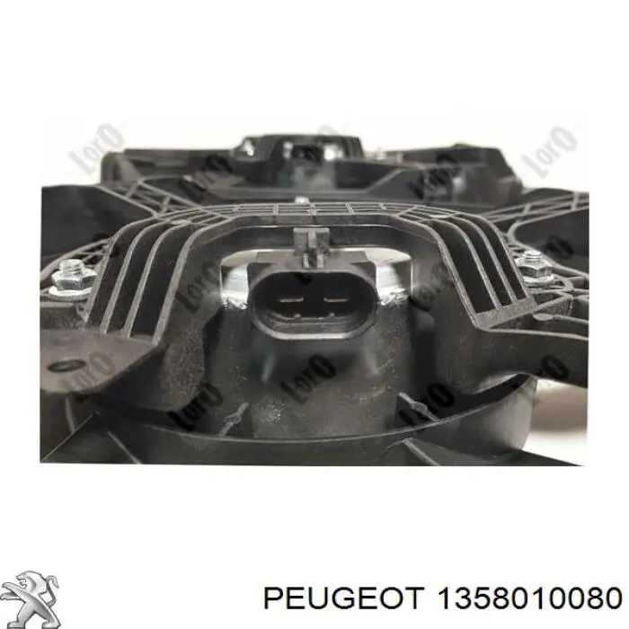 Купить 1358010080 Peugeot/Citroen Диффузор вентилятора в сборе с мотором и крыльчаткой